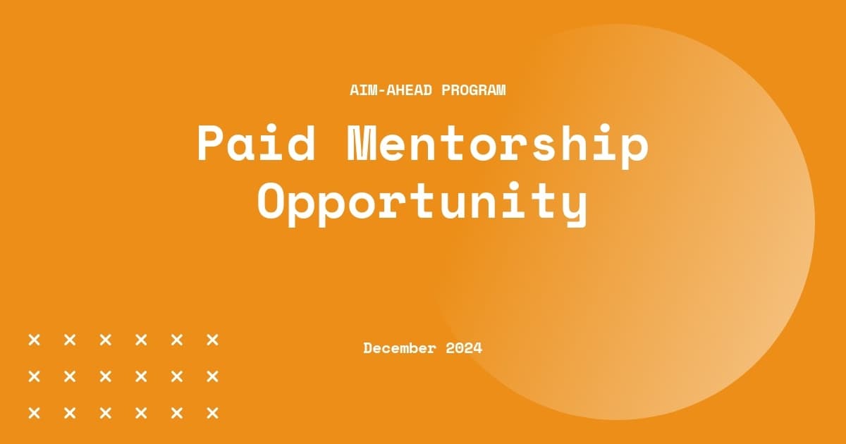 Paid Mentorship Opportunity